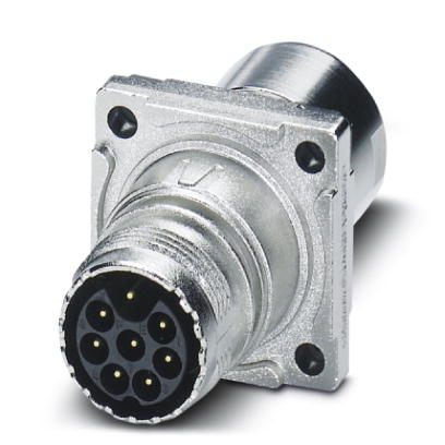 Phoenix Contact M17 Receptacle; ST-7EP1N8ACK04S; Male; 8-Pin; N Key; Front or Rear Mount; Crimp Contacts